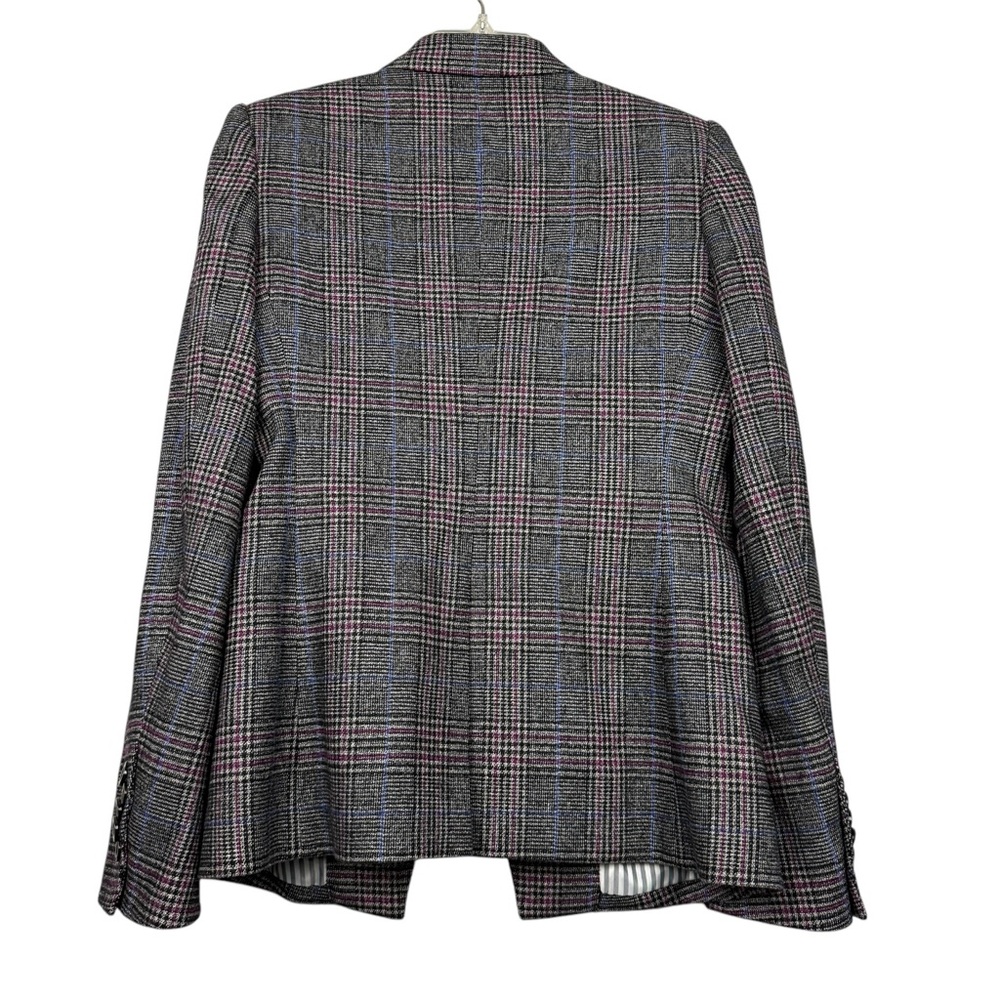 Veronica Beard Plaid Wool Brock Blazer Tuli Wide Pants Set - Picture 2 of 10